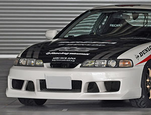 Aero Tech Black Edition Aero Front Bumper (FRP) for Acura Integra Type-R JDM DC2