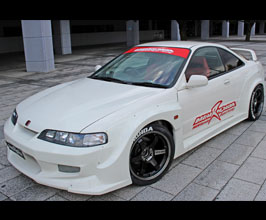 M&M Honda Hyper Wide Body Fenders and Side Steps for C-West Front Bumper (FRP) for Acura Integra Type-R DC2