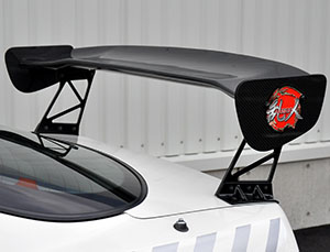 Aero Tech Black Edition 3D Rear GT Wing - 1350mm (Carbon Fiber) for Acura Integra Type-R DC2