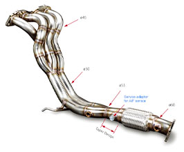 TODA RACING Exhaust Manifold - 4-2-1 (Stainless) for Acura Integra Type-R DC5