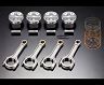 TODA RACING Forged Pistons and I-Beam Connecting Rods Kit - High Compression