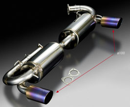 TODA RACING High Power Muffler Exhaust System - Type I (Stainless) for Acura NSX NA1 C30A/C35B
