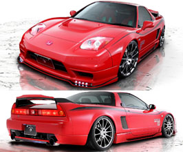 ROWEN NSX-RR Premium Aero Spoiler Lip Kit with LEDs for Acura NSX NA