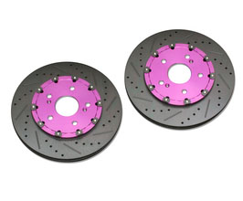 Biot 2-Piece D Nut Type Brake Rotors - Rear 282mm for Acura NSX NA