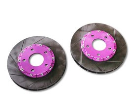 Biot 2-Piece D Nut Type Brake Rotors - Rear 303mm for Acura NSX NA