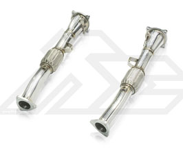 Fi Exhaust Ultra High Flow Cat Bypass Downpipes (Stainless) for Acura NSX NC