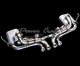 Power Craft Hybrid Exhaust Muffler System with Valves (Stainless) for Acura NSX NC1