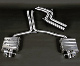 Capristo Valved Exhaust with Middle Silencer Bypass Pipes (Stainless) for Audi RS5