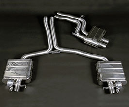 Capristo Valved Exhaust with Middle Silencer Pipes (Stainless) for Audi A5 B8