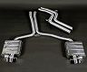 Capristo Valved Exhaust with Middle Silencer Bypass Pipes (Stainless)