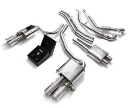 ARMYTRIX Valvetronic Exhaust System with Front and Mid Pipes (Stainless) for Audi A5 B9