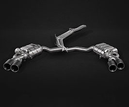 Capristo Valved Exhaust with Mid-Pipes and Carbon Fiber Tips (Stainless) for Audi RS5 Sportback