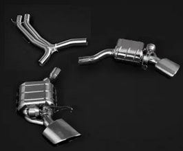 Capristo Valved Exhaust with Mid-Pipes and Oval RS Tips (Stainless) for Audi RS5 Sportback