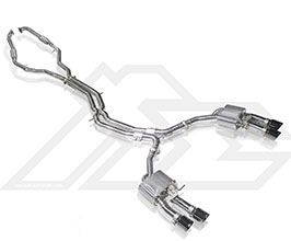 Fi Exhaust Valvetronic Exhaust System with Front and Mid X-Pipe (Stainless) for Audi A5 B9
