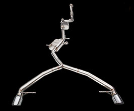 iPE Exhaust Valvetronic Exhaust System with Front and Mid Pipes (Stainless) for Audi A5 B9