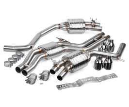 APR Catback Exhaust System with Mid Center Muffler (Stainless) for Audi S6 4.0L TFSI C7