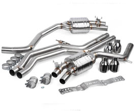 APR Catback Exhaust System with Mid Center Muffler Delete (Stainless) for Audi S6 4.0L TFSI C7