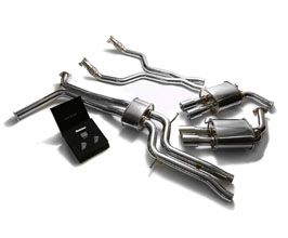 ARMYTRIX Valvetronic Exhaust System with Front and Mid Pipes (Stainless) for Audi A6 C7