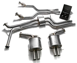 ARMYTRIX Valvetronic Exhaust System with Front and Mid Pipes (Stainless) for Audi A6 C7