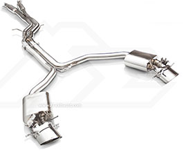 Fi Exhaust Valvetronic Exhaust System with Front and Mid X-Pipe (Stainless) for Audi A6 C7