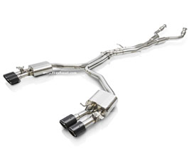 Fi Exhaust Valvetronic Exhaust System with Front and Mid X-Pipe (Stainless) for Audi S6 C7