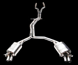 iPE Valvetronic Exhaust System with Front and Mid Pipes (Stainless) for Audi A6 C7