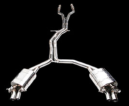 iPE Valvetronic Exhaust System with Front and Mid Pipes (Stainless) for Audi RS6