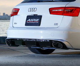 NEWING Alpil Rear Diffuser with Muffler Cutter (FRP) for Audi A6 Avant