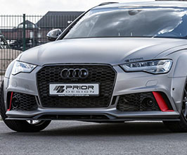 PRIOR Design PD600R Front Lip Spoiler (FRP) for Audi A6 C7