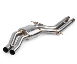APR Exhaust Mid Pipes with Center Muffler (Stainless) for Audi A7 C7