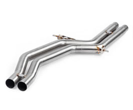 APR Exhaust Mid Pipes with Center Muffler Delete (Stainless) for Audi A7 C7