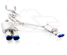 Fi Exhaust Valvetronic Exhaust System with Front and Mid X-Pipe (Stainless) for Audi A7 C7