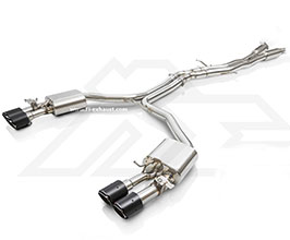 Fi Exhaust Valvetronic Exhaust System with Front and Mid X-Pipes (Stainless) for Audi S7 Sportback C7