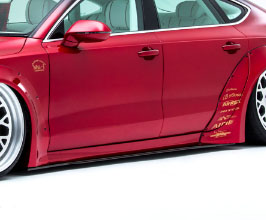 NEWING Alpil x LB Works Side Under Diffusers (FRP) for Audi A7 C7