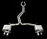 iPE Exhaust Valvetronic Exhaust System with Front and Mid Pipe and Diffuser (Stainless)