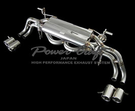 Power Craft Hybrid Exhaust Muffler System with Valves and Tips (Stainless) for Audi R8 1