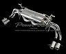 Power Craft Hybrid Exhaust Muffler System with Valves and Tips (Stainless) for Audi R8 V10