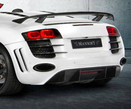 MANSORY Rear Bumper with Diffuser (Partial Primed Dry Carbon Fiber) for Audi R8