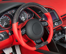 MANSORY Sport Steering Wheel - Modification Service (Leather with Carbon Fiber) for Audi R8 1