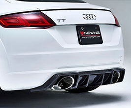 NEWING Alpil Rear Diffuser with Muffler Cutter for Audi TT MK3