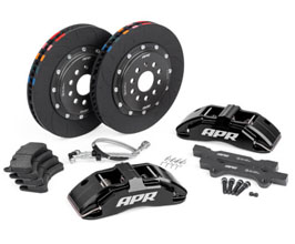 APR Front Brake Kit - 6POT with 350mm 2-Piece Rotors (Black) for Audi TT MK3