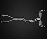 Capristo Valved Muffler Exhaust System with Mid and Cat Bypass Pipes (Stainless)