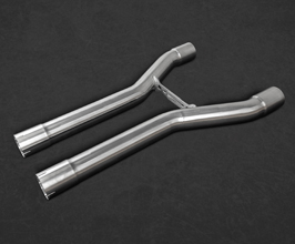 Capristo Middle Silencer Secondary Cat Bypass Pipes (Stainless) for Bentley Continental GT W12 (Incl GTC / Speed)