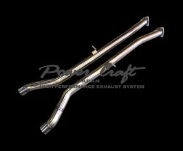 Power Craft Intermediate Mid Straight Pipes (Stainless) for Bentley Continental GT / GTC V8