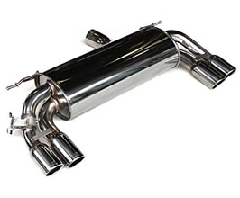 3D Design Exhaust System with Valves - Quad (Stainless) for BMW 335i F31 N55B30A