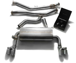 ARMYTRIX Valvetronic Catback Exhaust System with Quad Tips (Stainless) for BMW 335i F34 N55B30 RWD