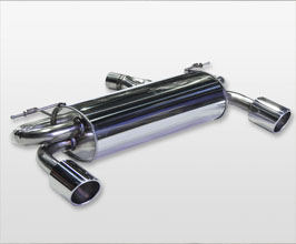 ARQRAY Exhaust System with Dual Tips for Hybrid Rear (Stainless) for BMW 3-Series F