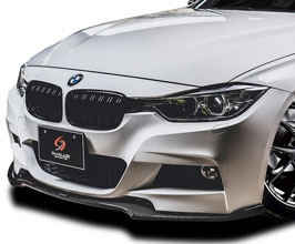 KSPEC Japan Silk Blaze Type-S Front Lip Spoiler (Carbon Fiber) for BMW 320i F30 M Sport