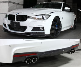 3D Design Aero Spoiler Lip Kit - Quad (Carbon Fiber) for BMW 3-Series F