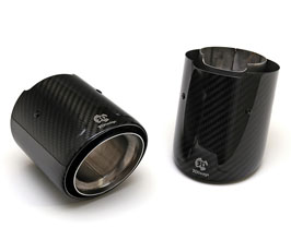 3D Design Exhaust Tips for Factory Muffler (Dry Carbon Fiber) for BMW 318i / 320i / 330i / M340iX G20/G21 (Incl M-Sport)
